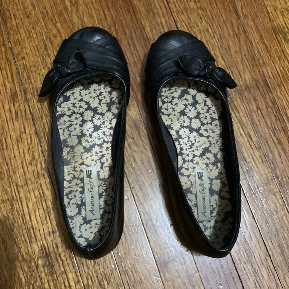 American Eagle black flats. Super cute, but too small for me. 6 1/2.